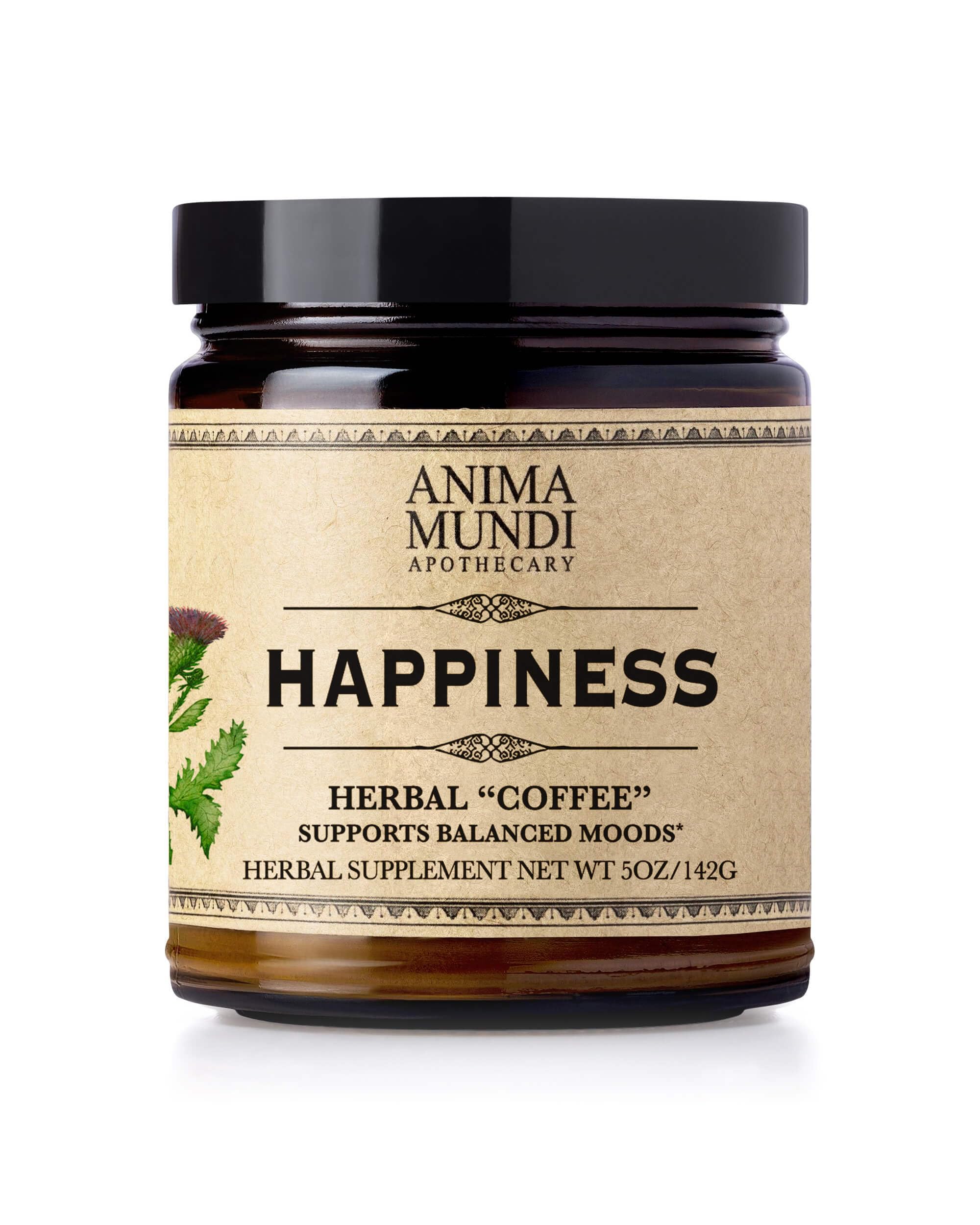 Levně Anima Mundi Organic Happiness Powder, směs bylin pro uklidnění, BIO, 141 g Doplněk stravy