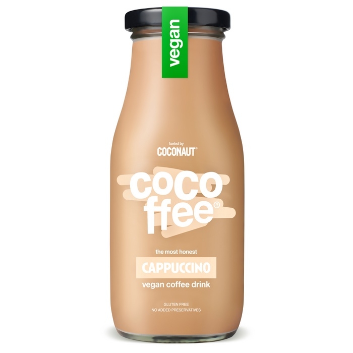 Levně Coconaut Cocoffee Cappuccino, kokosová voda s kávou, 280 ml