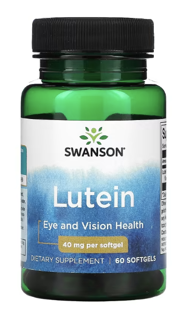 Swanson Lutein (zdraví očí), 40 mg, 60 softgelových kapslí Doplněk stravy