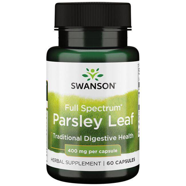 Levně Swanson Parsley Leaf, list petržele, 400 mg, 60 kapslí Doplněk stravy