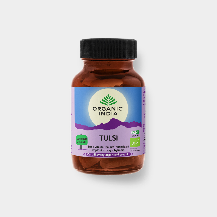 Organic India Tulsi 60 kapslí *CZ-BIO-001 certifikát