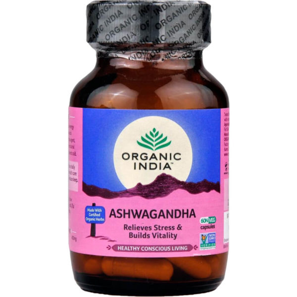 Organic India Ašvaganda vitalita sex a energie 60 kapslí *CZ-BIO-001 certifikát, doplněk stravy
