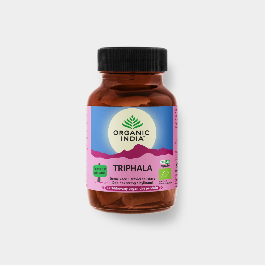 Organic India Triphala 60 kapslí *CZ-BIO-001 certifikát