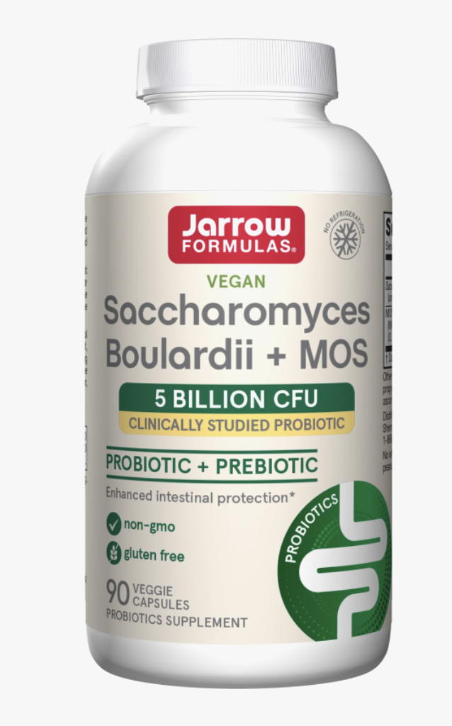 Levně Jarrow Formulas Jarrow Saccharomyces Boulardii + MOS, Probiotika, 5 miliard CFU, 90 rostlinných kapslí