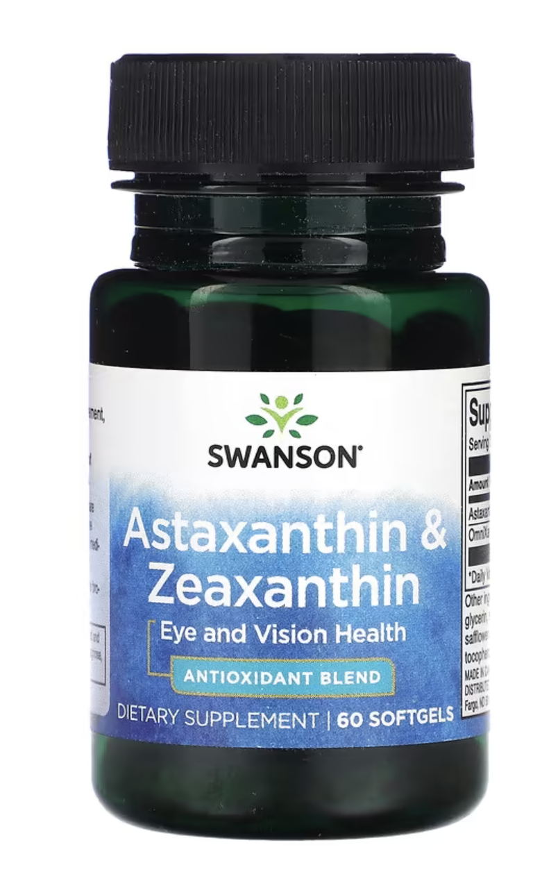 Swanson Astaxanthin&Zeaxanthin, 60 kapslí Obrázek