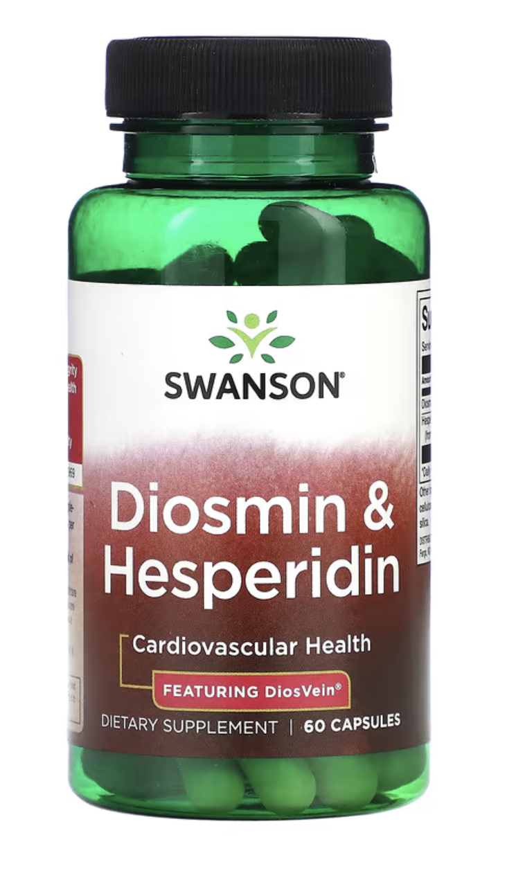 Swanson Diosmin & Hesperidin, zdraví cév, 60 kapslí Doplněk stravy