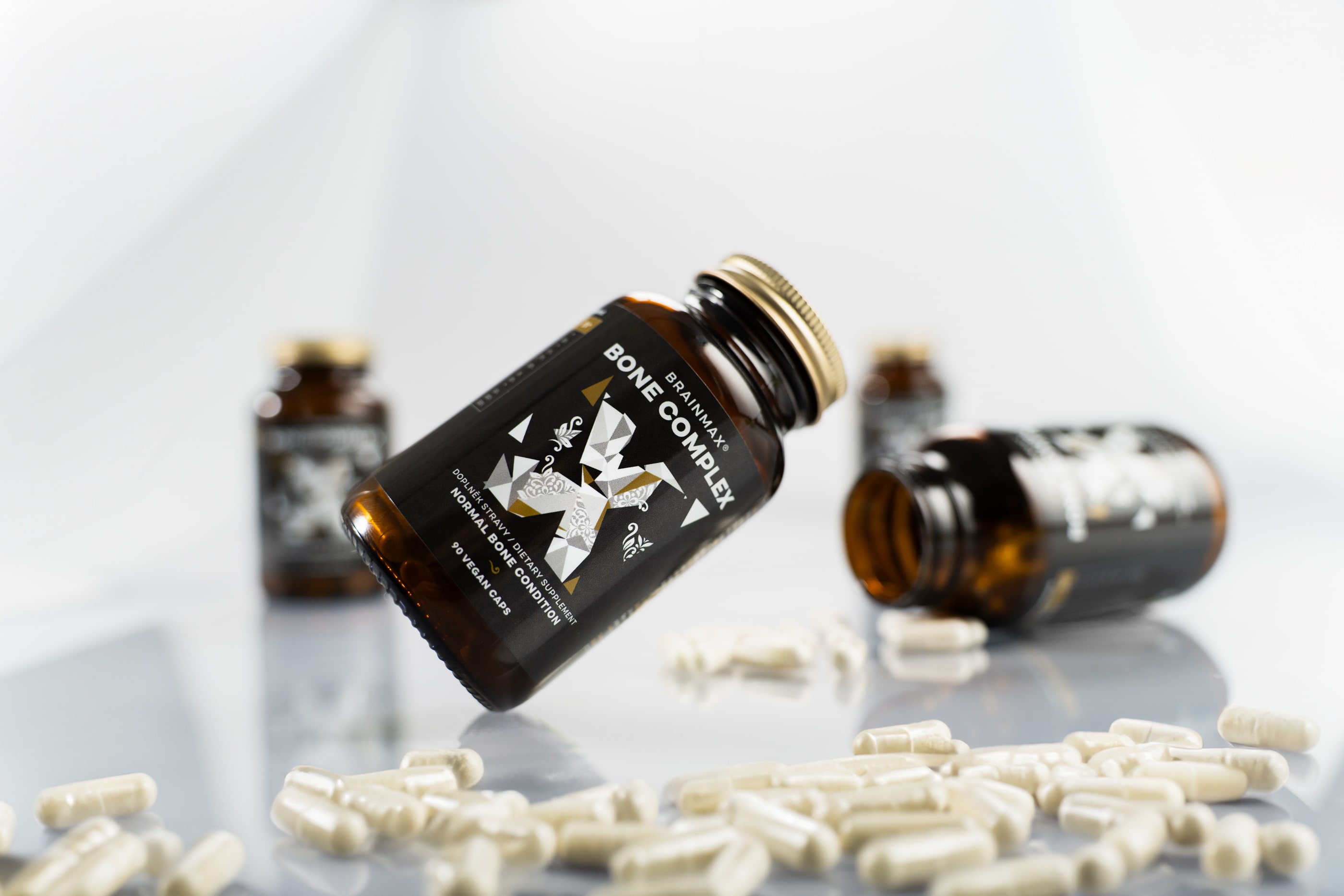 BrainMax Bone Complex, podpora zdraví kostí, 90 rostlinných kapslí Obrázek