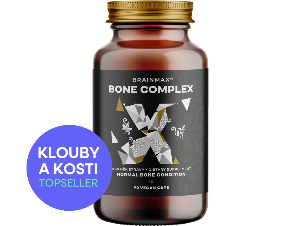 BrainMax Bone Complex, podpora zdraví kostí, 90 rostlinných kapslí Obrázek