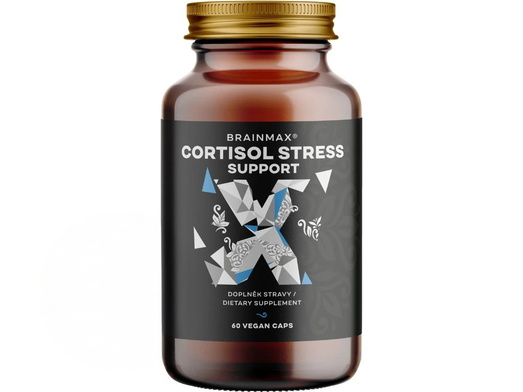BrainMax Cortisol Stress Support, 90 rostlinných kapslí Obrázek
