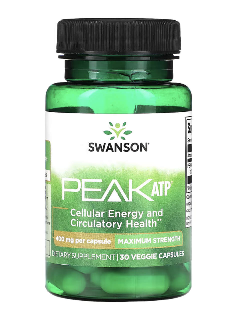 Levně Swanson Peak ATP Maximum Strength, podpora energie, 30 rostlinných kapslí Doplněk stravy