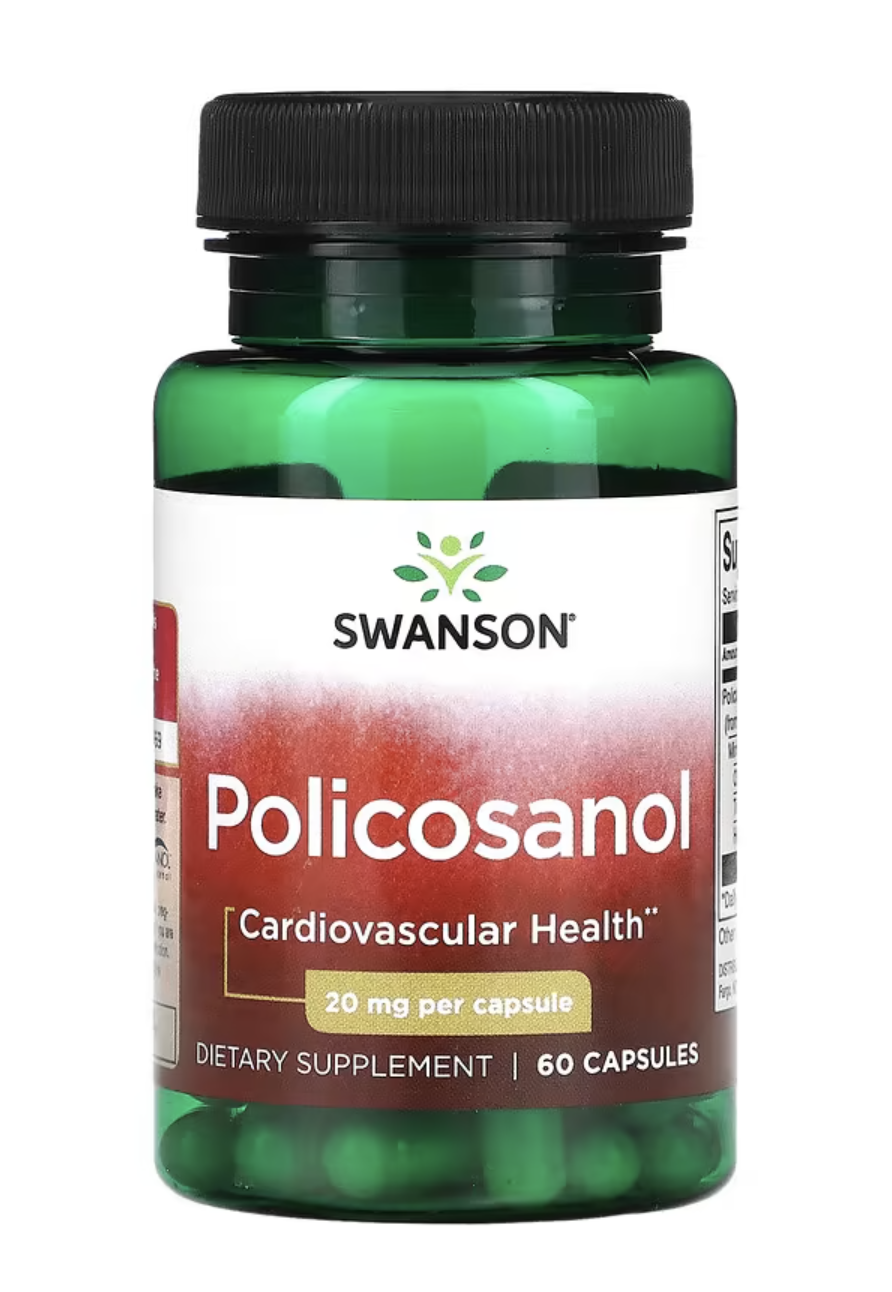 Levně Swanson Policosanol 20 mg, 60 kapslí Doplněk stravy