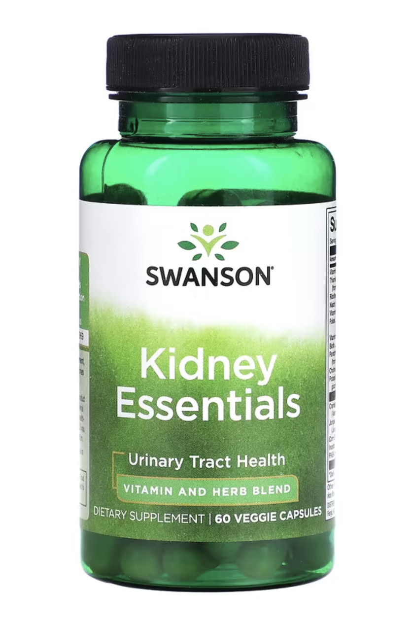 Levně Swanson Kidney Essentials, podpora ledvin, 60 rostlinných kapslí Doplněk stravy