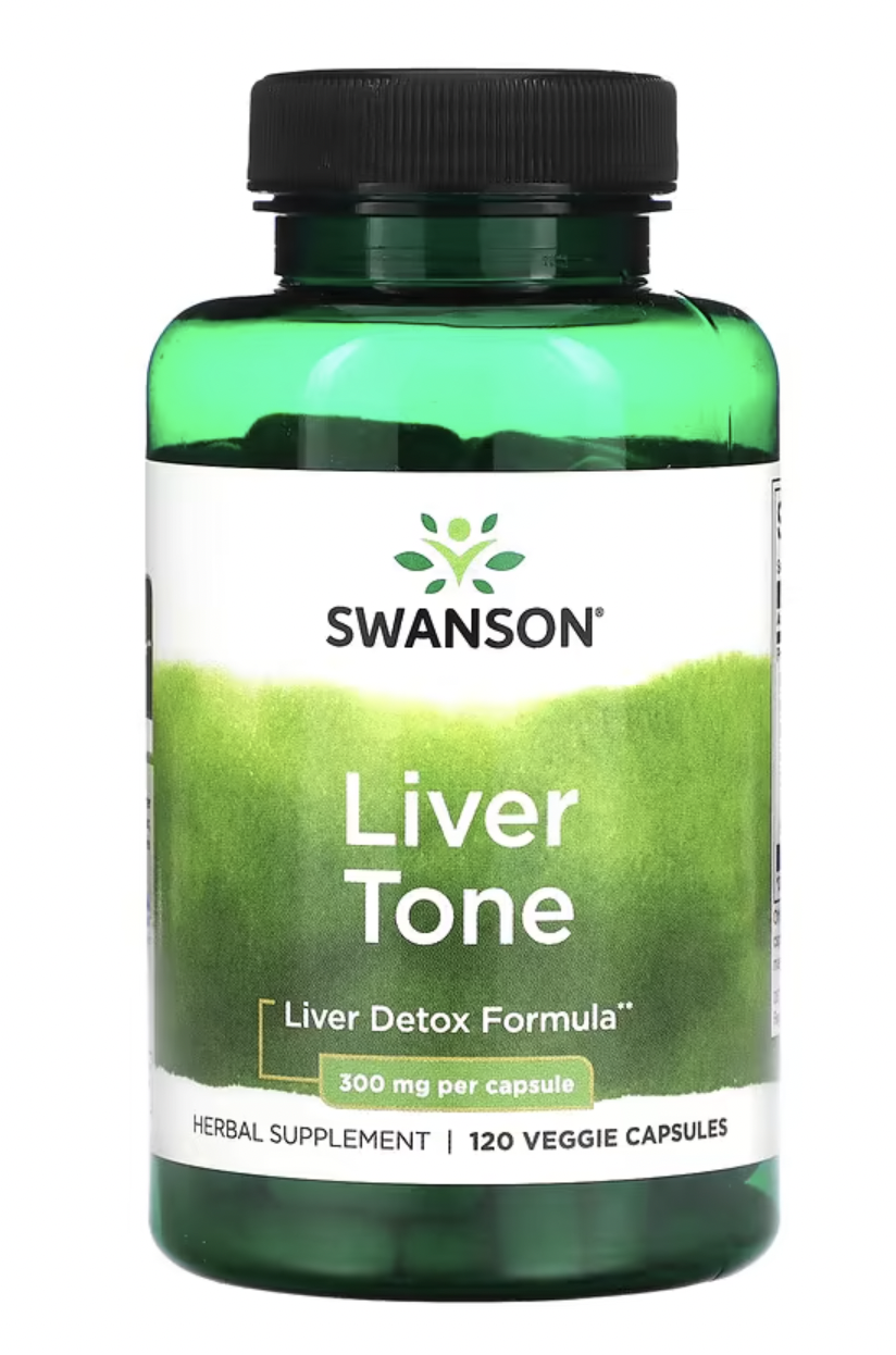 Levně Swanson Tone Liver Detox Formula, podpora jater, 300 mg, 120 rostlinných kapslí Doplněk stravy