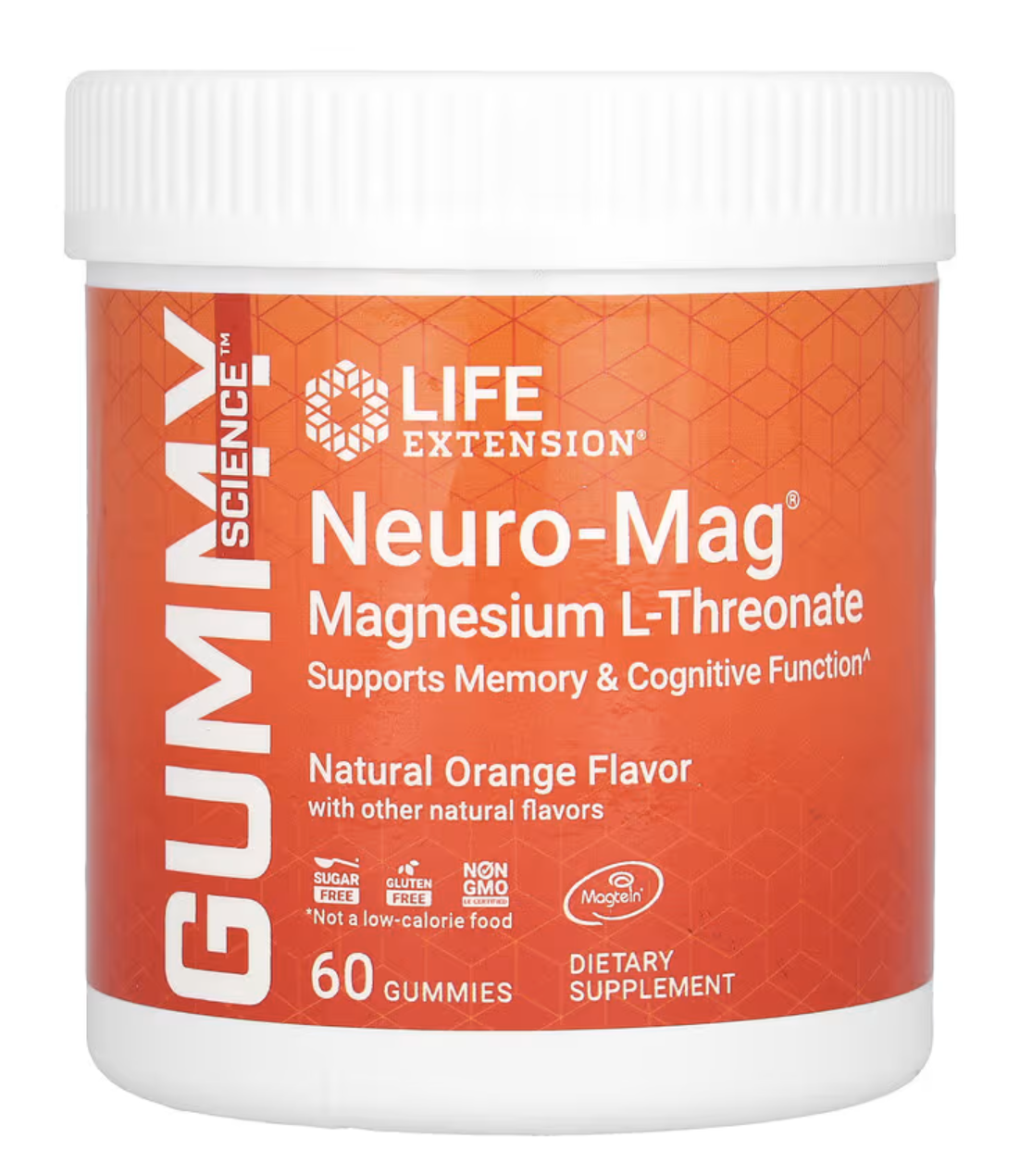 Levně Life Extension Neuro-Mag® Magnesium L-Threonate (magnesium L-treonát), 60 gumových bonbónů Doplněk stravy