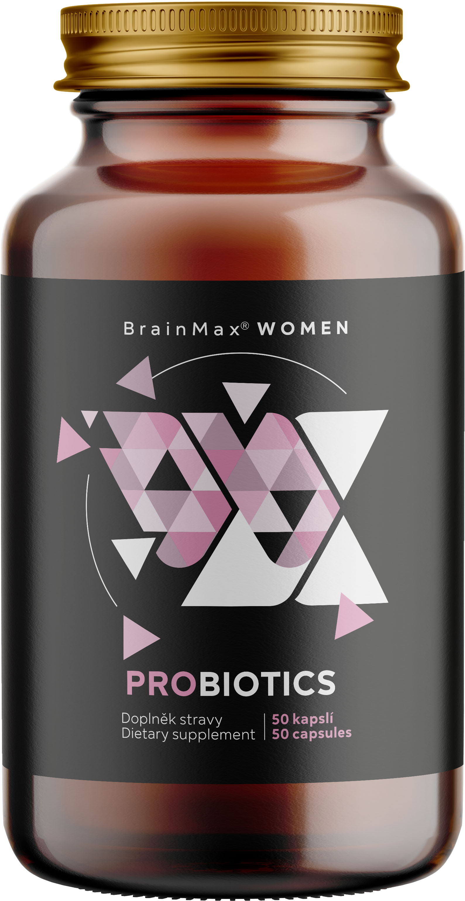 BrainMax Women Probiotics, Probiotika Pro Ženy, 50 enterosolventních kapslí 31 miliard speciálních kultur pro zdraví žen, optimalizace vaginálního a střevního mikrobiomu, doplněk stravy