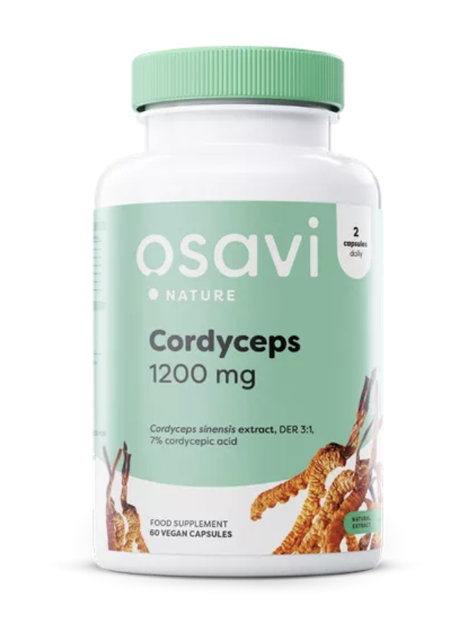 Osavi Cordyceps, 1200 mg, 60 rostlinných kapslí