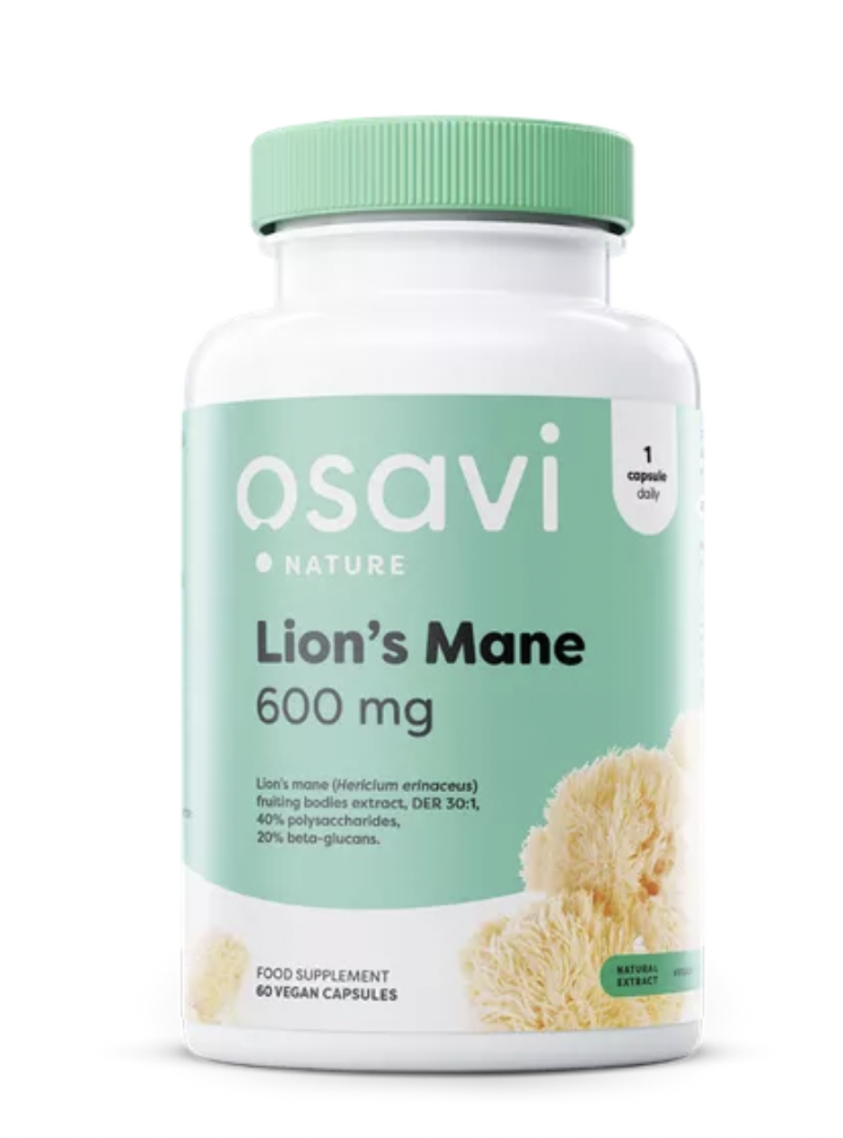 Levně Osavi Lion's Mane, 600 mg, 60 rostlinných kapslí