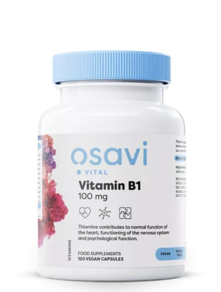 Levně Osavi Vitamin B1, 100 mg, 60 rostlinných kapslí Doplněk stravy