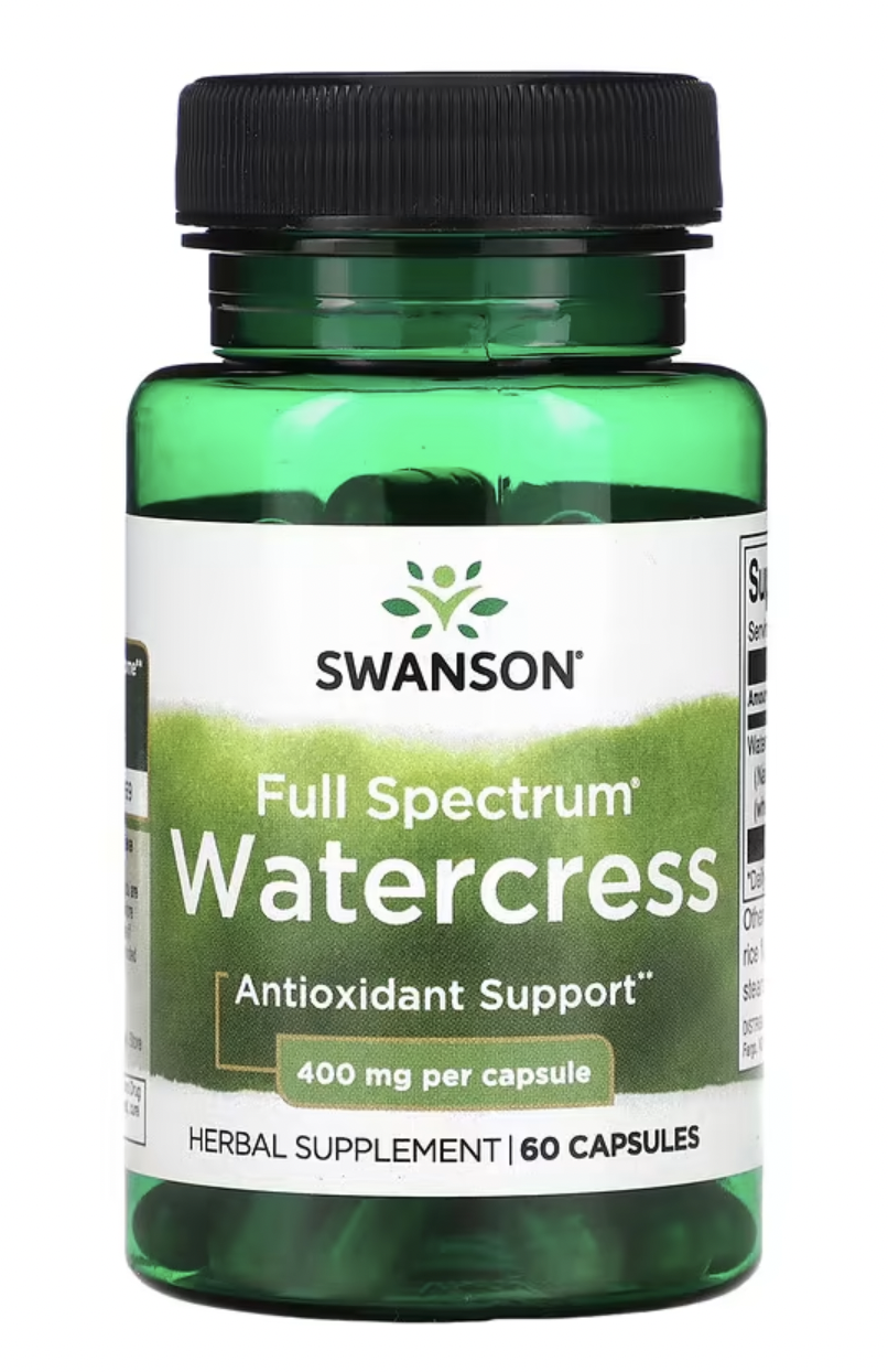 Levně Swanson Full Spectrum Watercress, řeřicha, 400 mg, 60 kapslí Doplněk stravy