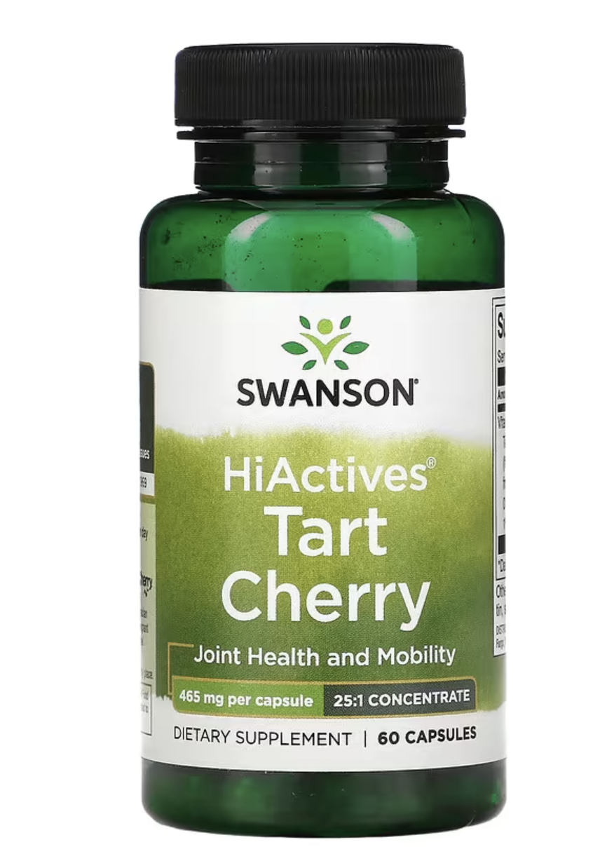 Levně Swanson HiActives Tart Cherry, podpora kloubů, 465 mg, 60 kapslí Doplněk stravy