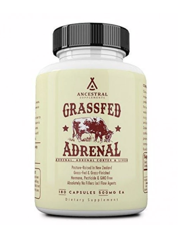 Levně Ancestral Supplements, Grass-fed Adrenal, zdraví nadledvin, 180 kapslí, 180 dávek Doplněk stravy