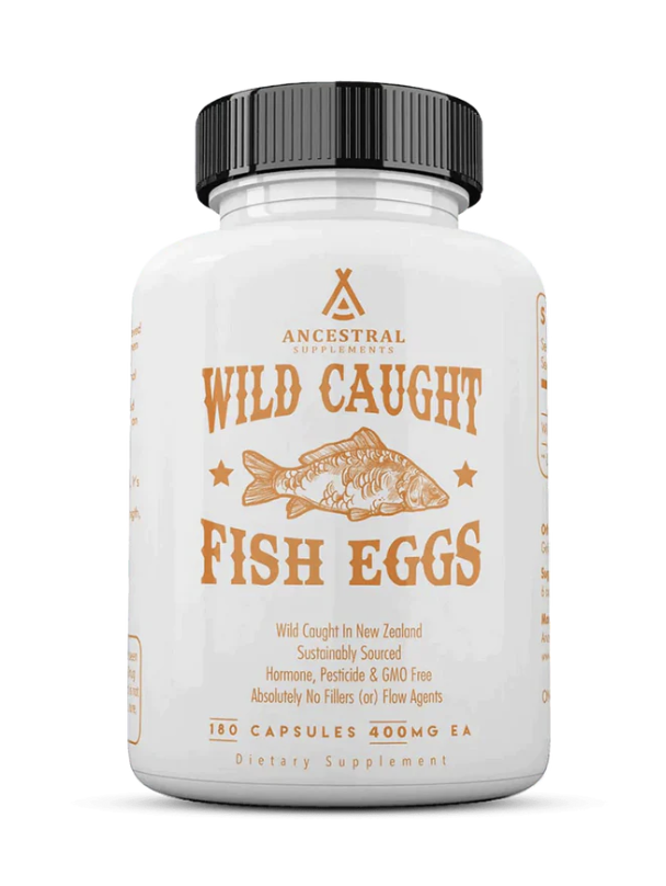 Levně Ancestral Supplements, Wild Caught Fish Roe (Hoki), rybí jikry z volné přírody, 180 kapslí, 30 dávek Doplněk stravy
