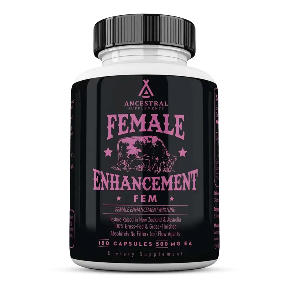 Ancestral Supplements, Female Enhanced Mixture, pro zdraví ženy, 180 kapslí, 60 dávek Doplněk stravy