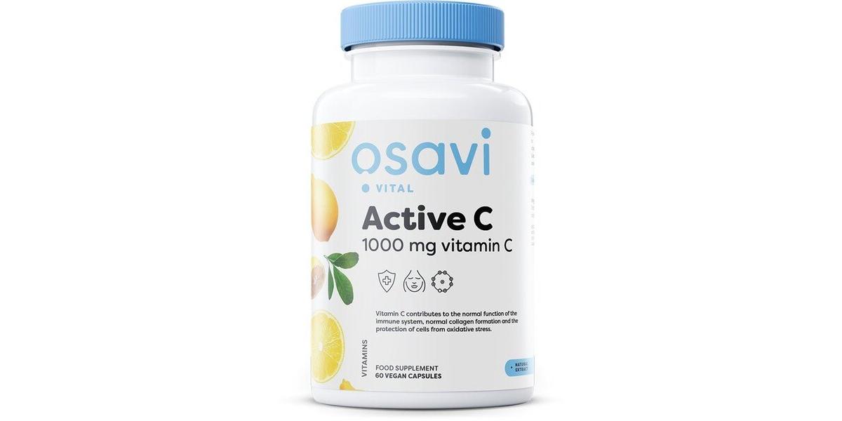 Osavi Active C, 1000 mg Vitamin C, 60 vegan kapslí Doplněk stravy