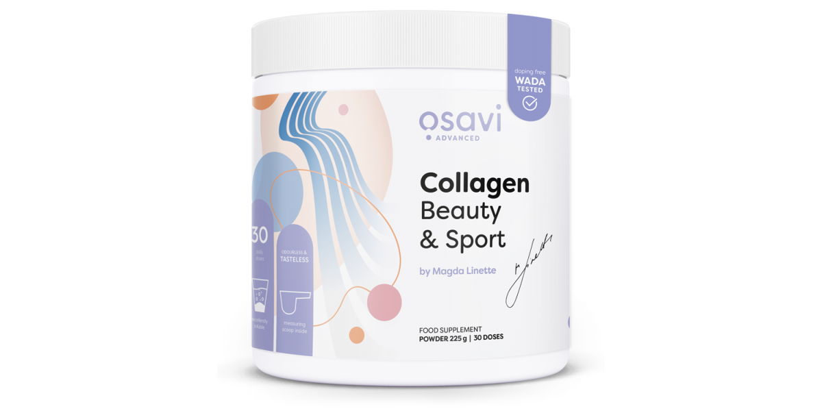 Levně Osavi Collagen Beauty & Sport, kolagen prášek, 225 g Doplněk stravy