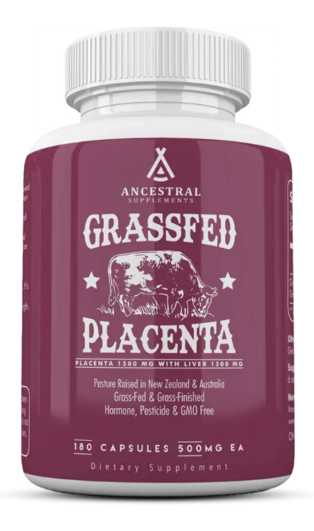 Levně Ancestral Supplements, Grass-fed Placenta, hovězí placenta, 180 kapslí, 30 dávek Doplněk stravy