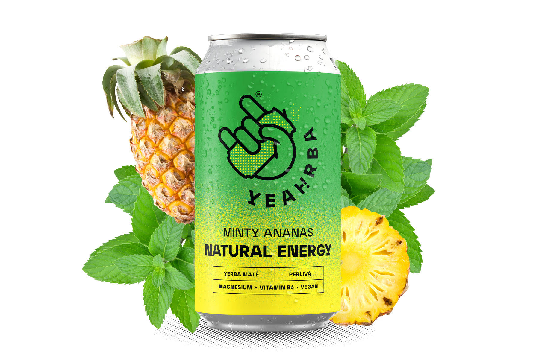 Yeahrba Yerba - Menty Pineapple Still, 330 ml Kép