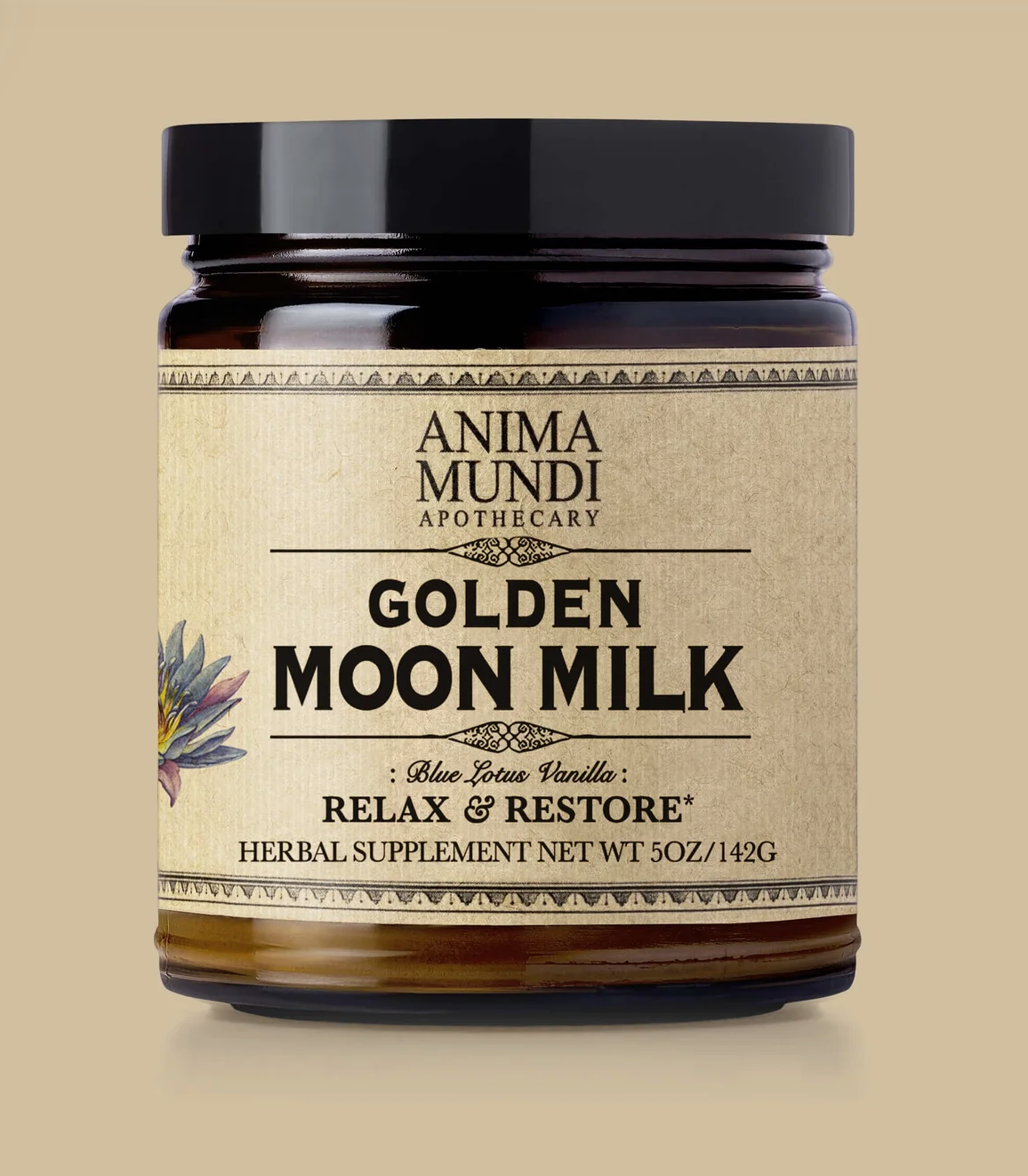 Levně Anima Mundi Golden Moon Milk, prášek, 142 g Doplněk stravy