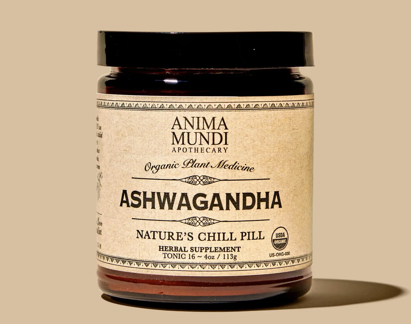 Anima Mundi Ashwagandha, prášek, 113 g Doplněk stravy