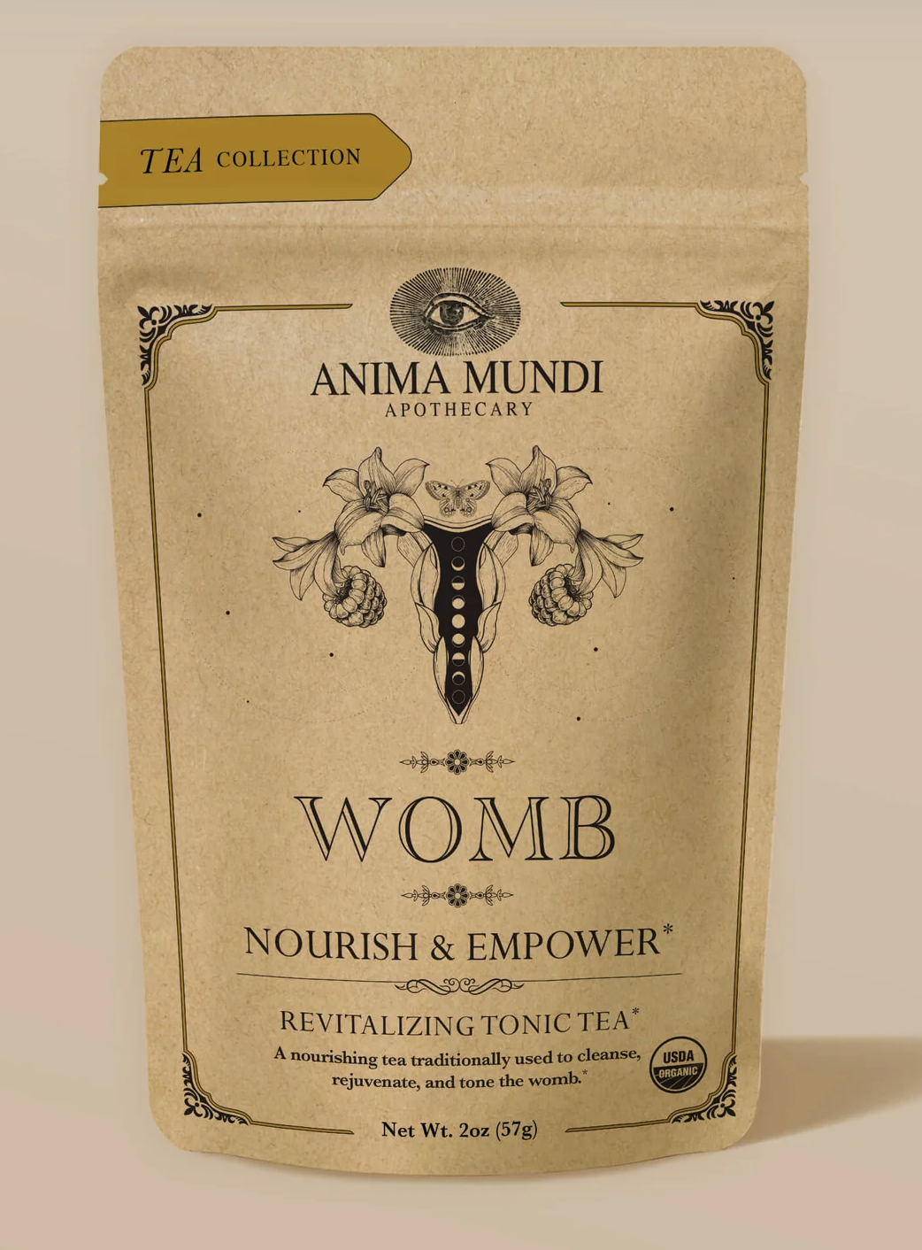 Anima Mundi WOMB Tea, čajová směs pro zdraví ženy, sypaná, 57 g