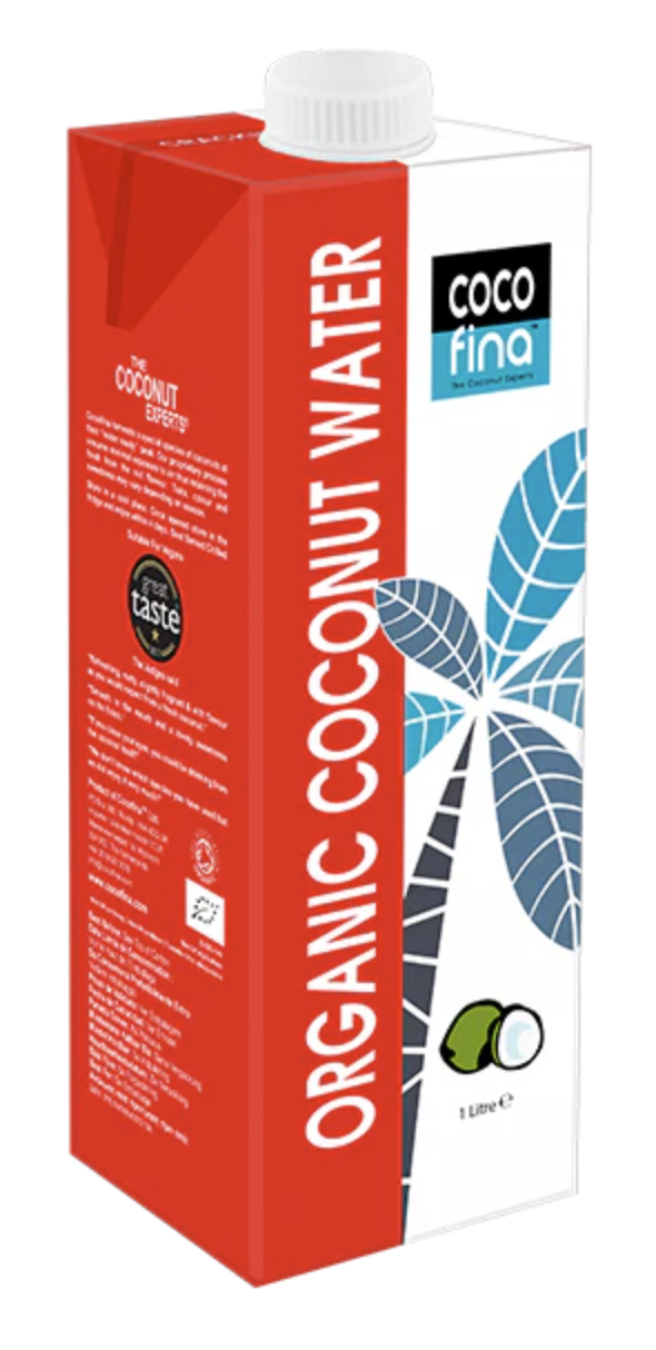 Levně Cocofina Organic Coconut Water, kokosová voda BIO, 1000 ml