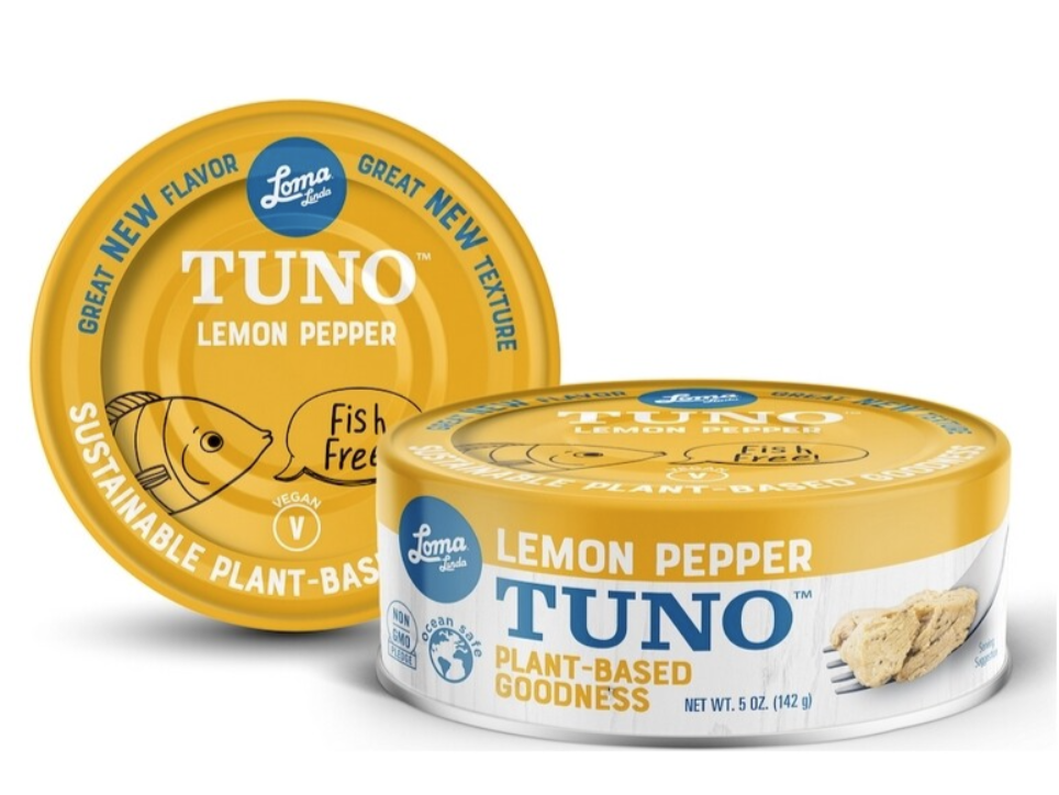 Loma Linda Tuno Lemon Pepper, alternativa tuňáka s citrónem a pepřem, vegan, 142 Grams