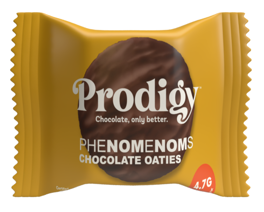 Levně Prodigy Phenomenoms Chocolate Oatie Biscuits, čokoládové ovesné sušenky, 32 g