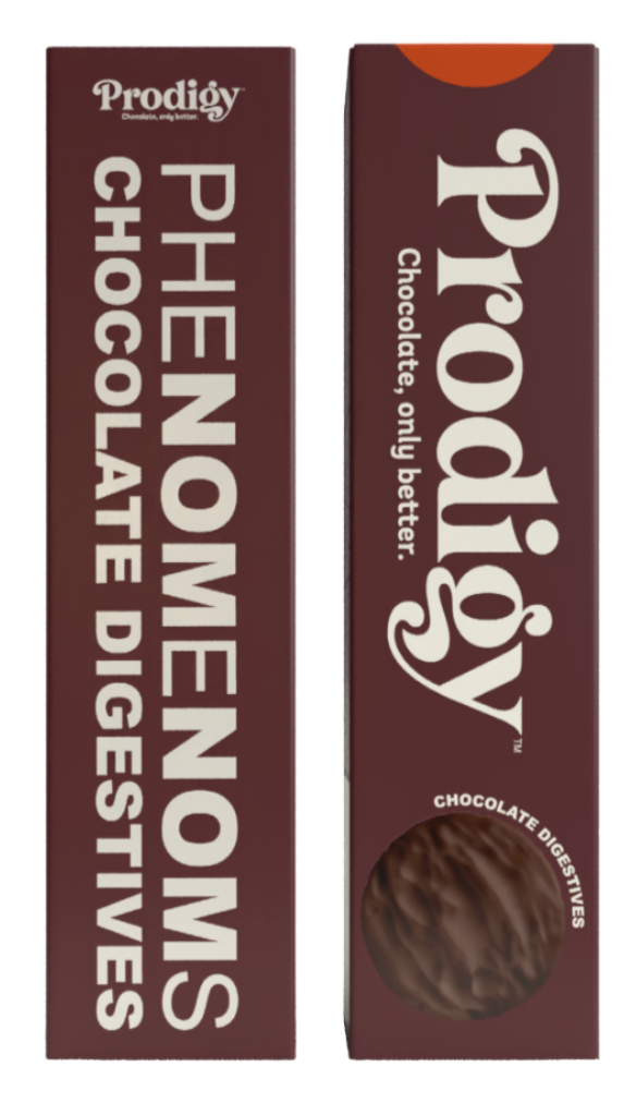 Prodigy Phenomenoms Chocolate Digestive Biscuits, čokoládové sušenky na trávení, 128 g