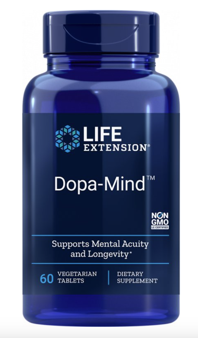 Life Extension Dopa-Mind, podpora dopaminu, 60 rostlinných kapslí Doplněk stravy