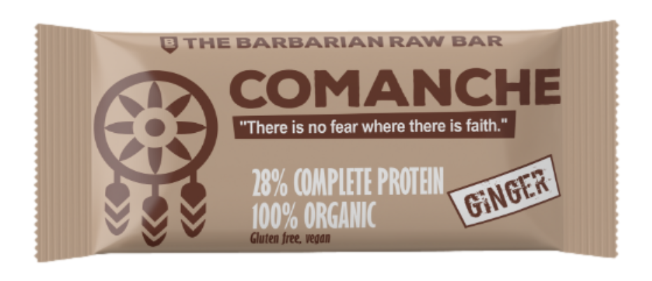 The Barbarian Comanche, Proteinová tyčinka se zázvorem, 50 g Protein Bar