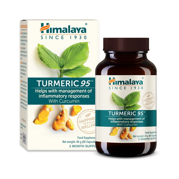 Himalaya Turmeric 95, kurkumin extrakt, 60 vegan kapslí