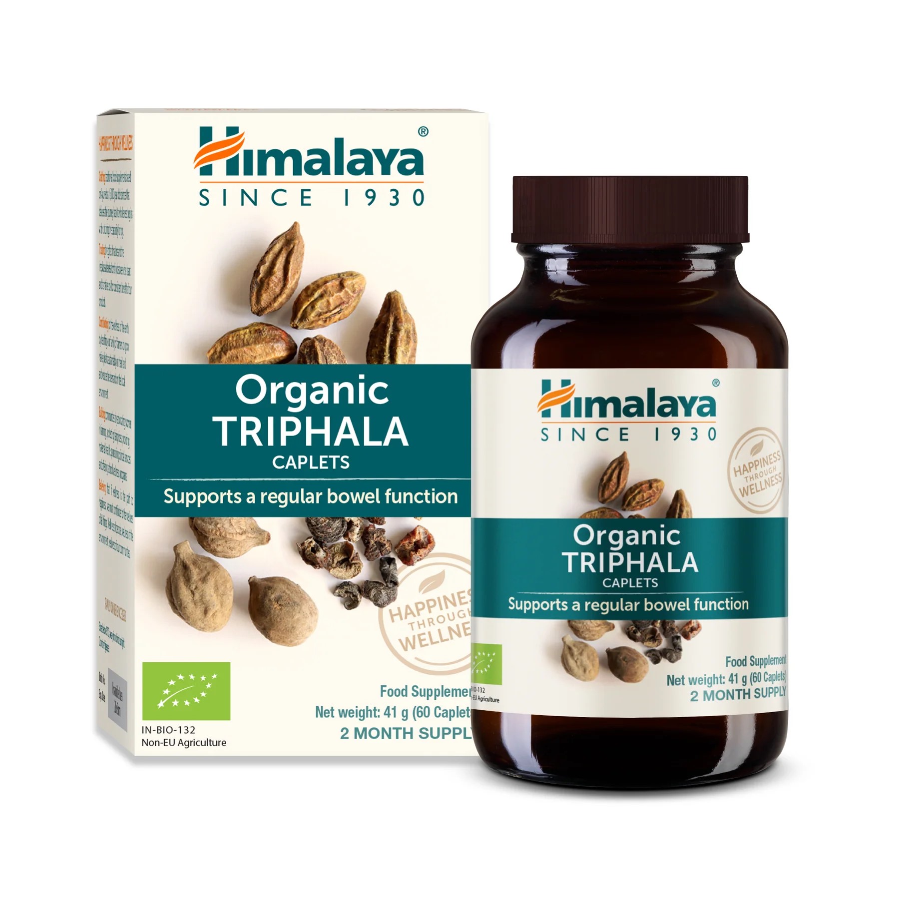 Himalaya Herbals Himalaya Organic Triphala, komplex bylin, 60 kapslí Doplněk stravy