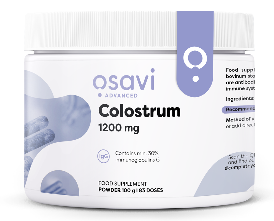 Osavi Colostrum 1200 mg, kolostrum prášek, 100 g Doplněk stravy