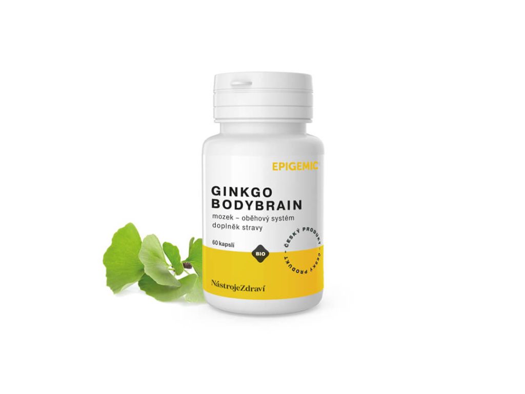 Epigemic® Epigemic® Ginkgo BodyBrain, ginkgo biloba, 60 kapslí Doplněk stravy