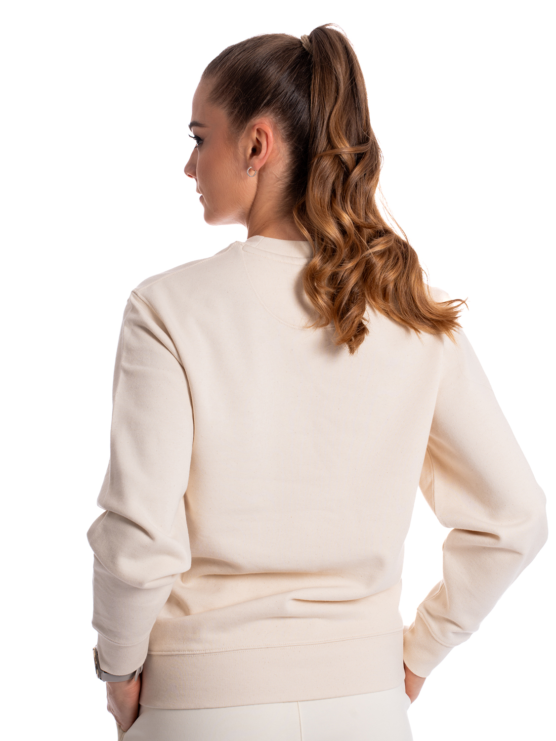 BrainMax unisex béžová mikina, BIO bavlna Velikost: M Obrázek