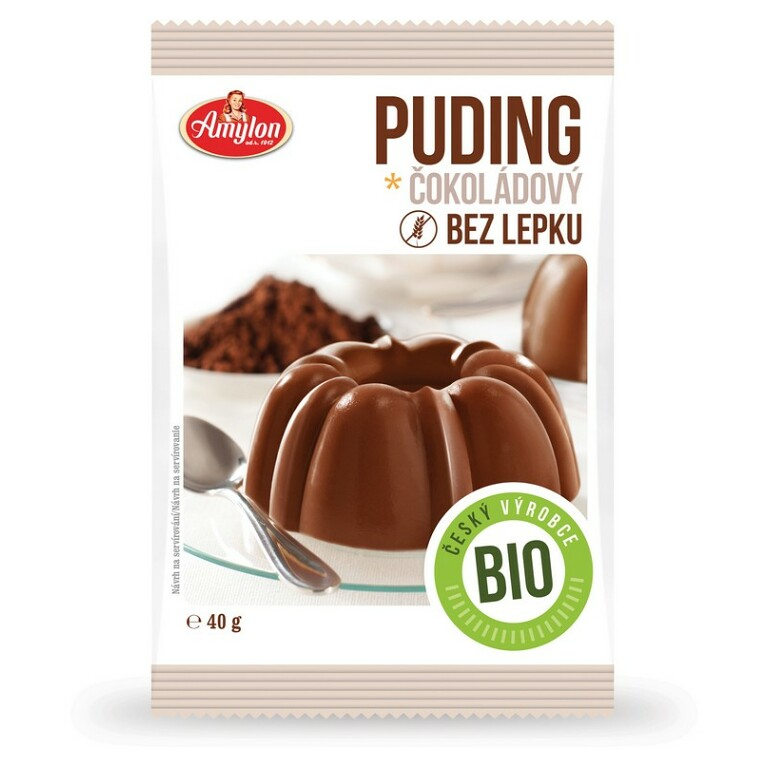 Amylon - Puding čokoládový bezlepkový, BIO, 40 g *CZ-BIO-001 certifikát