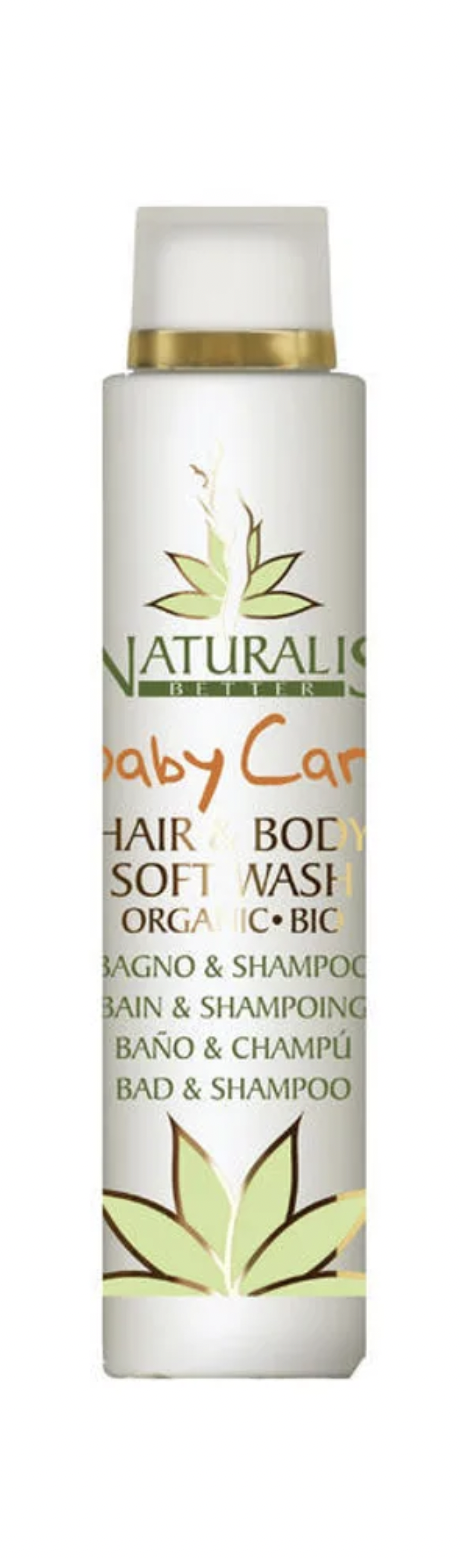 Naturalis Organic - Pečující vlasový a tělový šampon pro děti, 200 ml