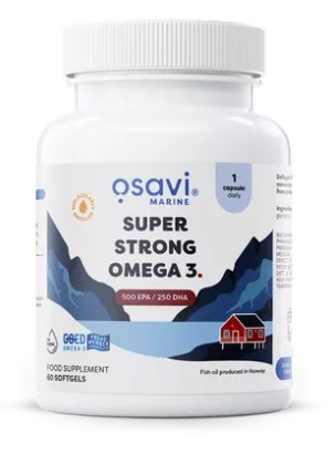 Osavi Super Strong Omega 3, 500 EPA / 250 DHA, 60 softgelových kapslí Doplněk stravy