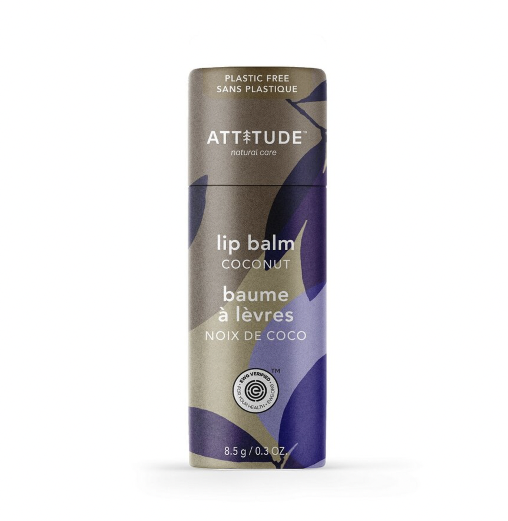 Attitude - Přírodní balzám na rty Leaves bar s vůní kokosu, 8,5 g Obrázek