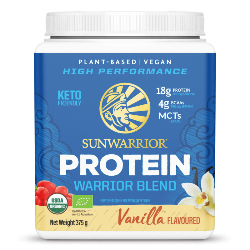 Sunwarrior Warrior Blend Organic Protein vanilkový 375 g